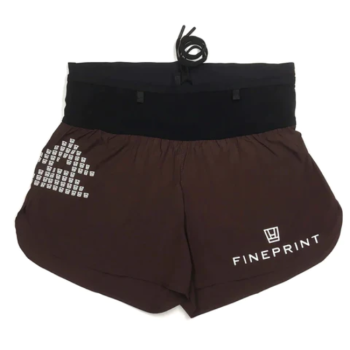 T8 Women's Sherpa Shorts V2 - Fineprint Coffee